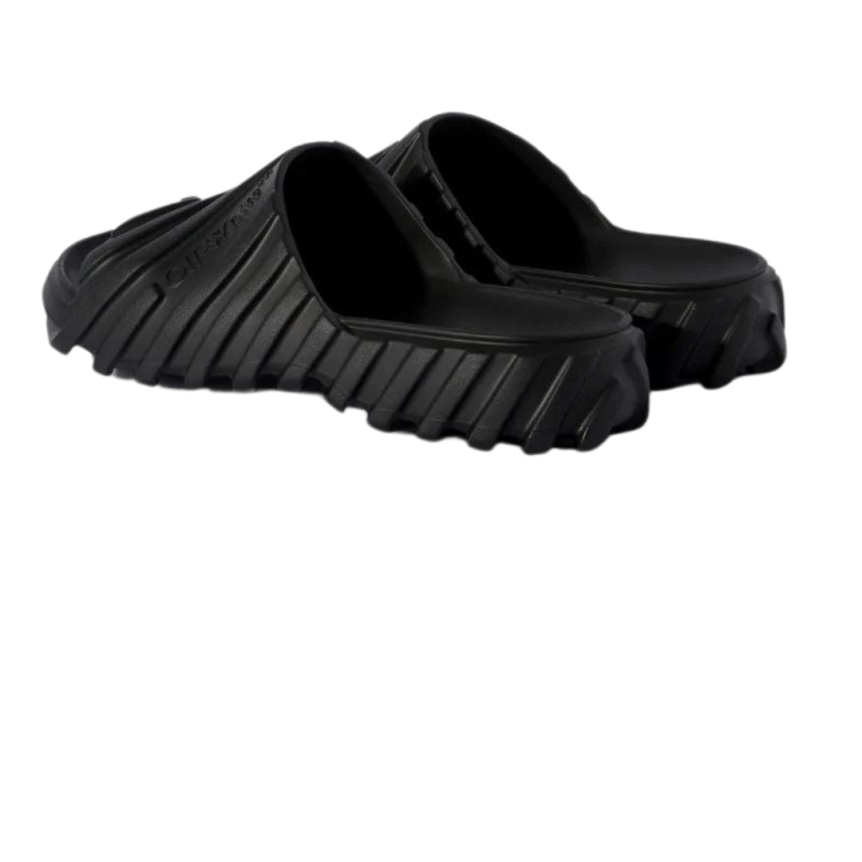 Sandale Claquette OFF WHITE Gomme noire crampon pneu