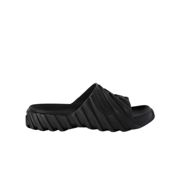 Sandale Claquette OFF WHITE Gomme noire crampon pneu