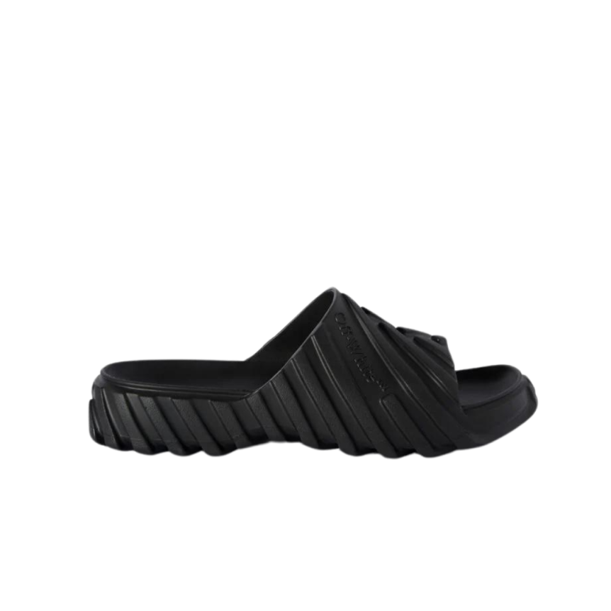 Sandale Claquette OFF WHITE Gomme noire crampon pneu