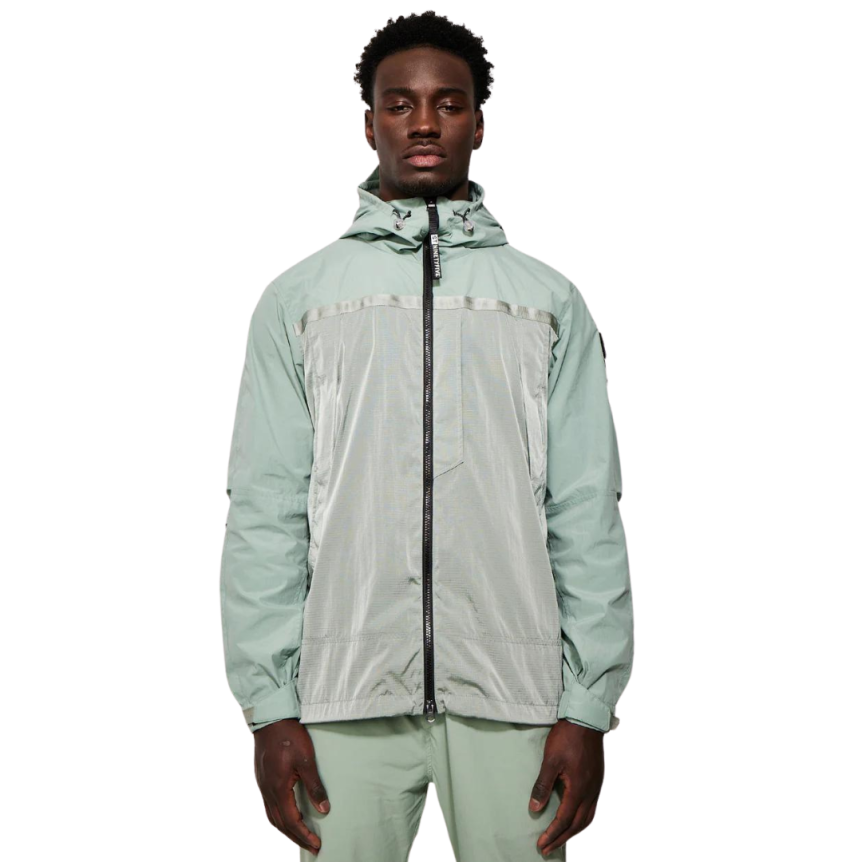 Veste ST-95 Archive Anorak mi-long nylon vert capuche