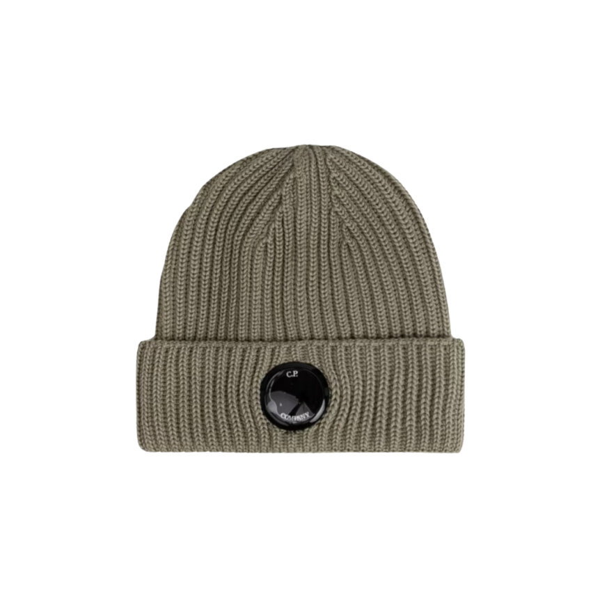 Bonnet Lentille CP COMPANY Laine Mérinos Extra Fine vert sauge