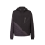 Veste coupe-vent réversible capuche nylon noir motif diagonal FF gris
