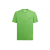 T-shirt col rond jersey coton 30/1 vert fluo logo
