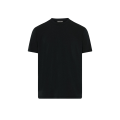 T-shirt manche courte col rond lyocell coton noir