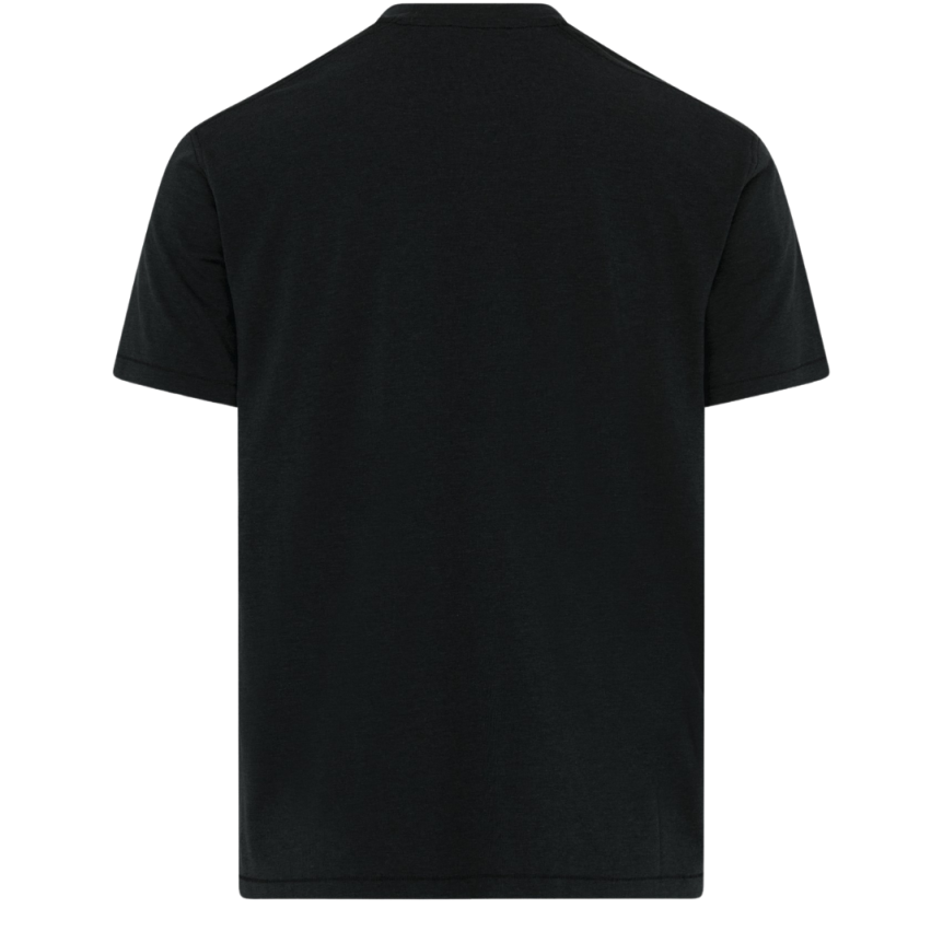 T-shirt manche courte TOM FORD col rond lyocell coton noir