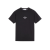 T-shirt manche courte col rond coton noir Archivio