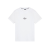 T-shirt manche courte col rond coton blanc Archivio