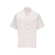 Chemise manches courtes coton rose boutons argentés broderie logo