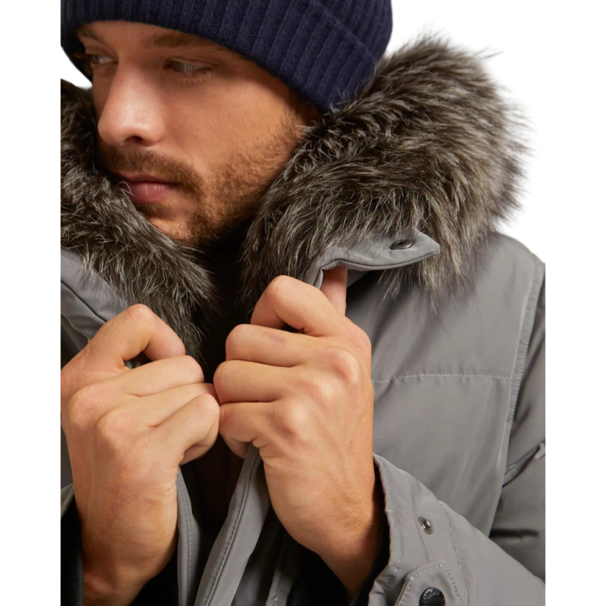 DDOUNE GRIS CLAIR COL RENARD GRIS