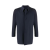 Manteau droit imperméable stretch bleu marine