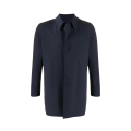 Manteau droit imperméable stretch bleu marine