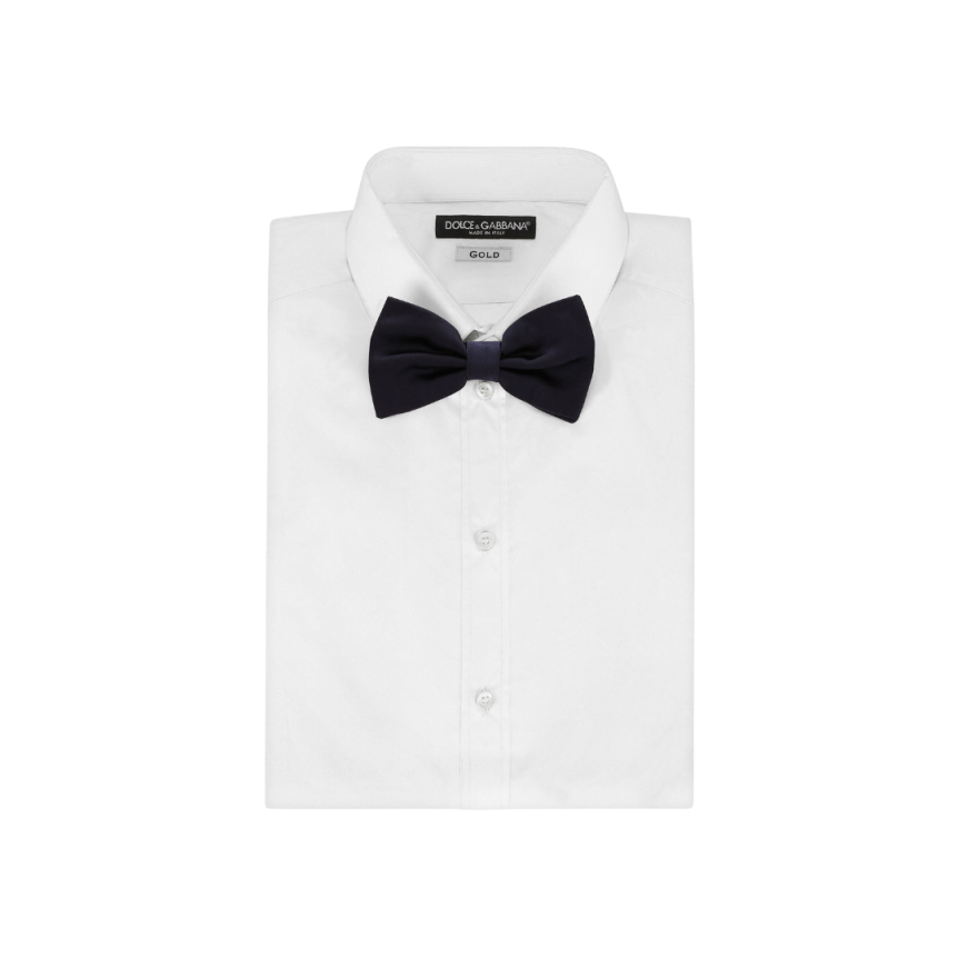 Nœud Papillon DOLCE & GABBANA satin soie bleu nuit