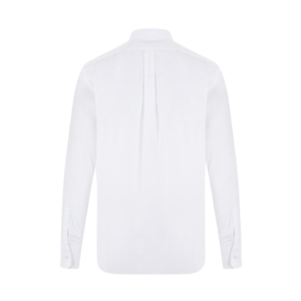 Chemise manche longue DOLCE & GABBANA Martini coton blanc col Kent