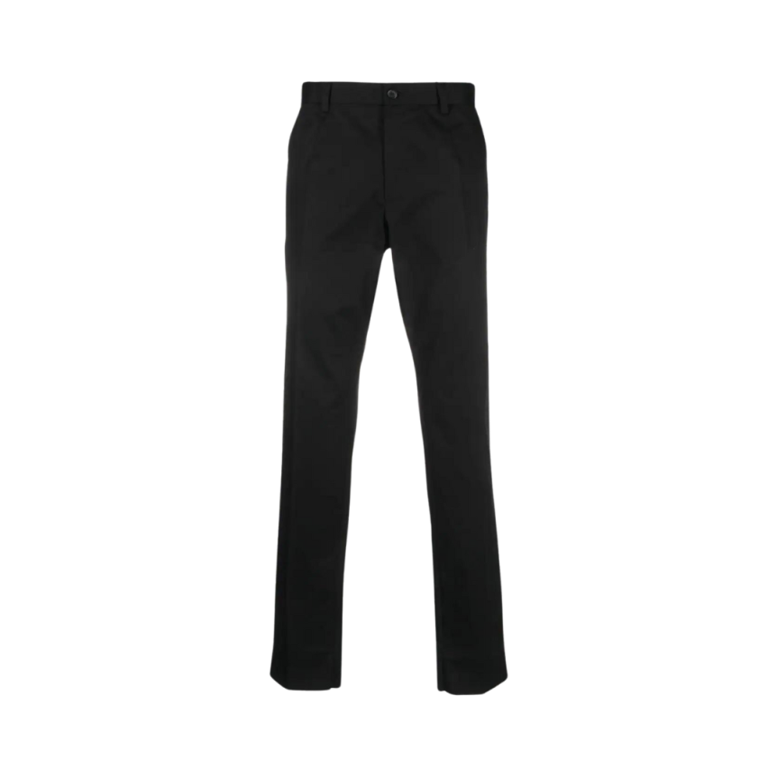 Pantalon Chino DOLCE & GABBANA coupe droite coton stretch noir