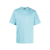 T-shirt col rond jersey coton bleu ciel broderie logo ton sur ton