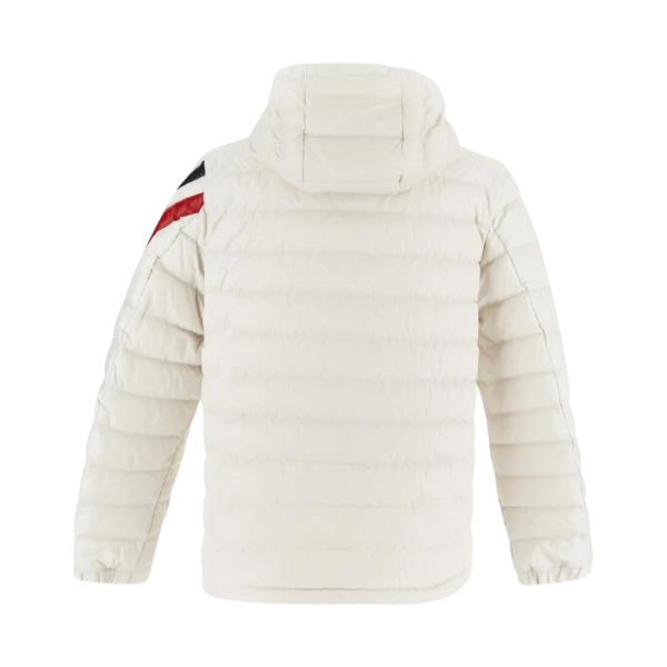 Doudoune MONCLER Berard nylon blanc mat Manche Tricolore