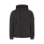 Blouson à capuche coton noir Softshell bouton pression