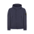 Blouson à capuche coton bleu marine Softshell bouton pression