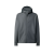 Sweat-shirt à capuche zippé molleton gris poche nylon Metropolis serie