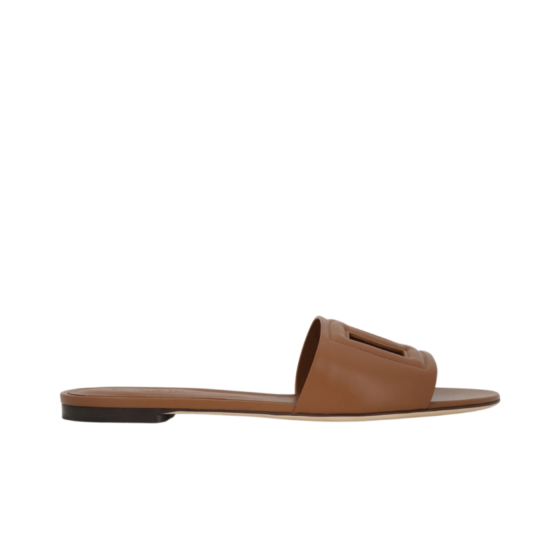 Mules cuir marron DG