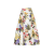 Jupe midi ample popeline coton imprimé jardin fleurs multicolore