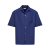 Chemise manche courte coton bleu indigo broderie logo poche