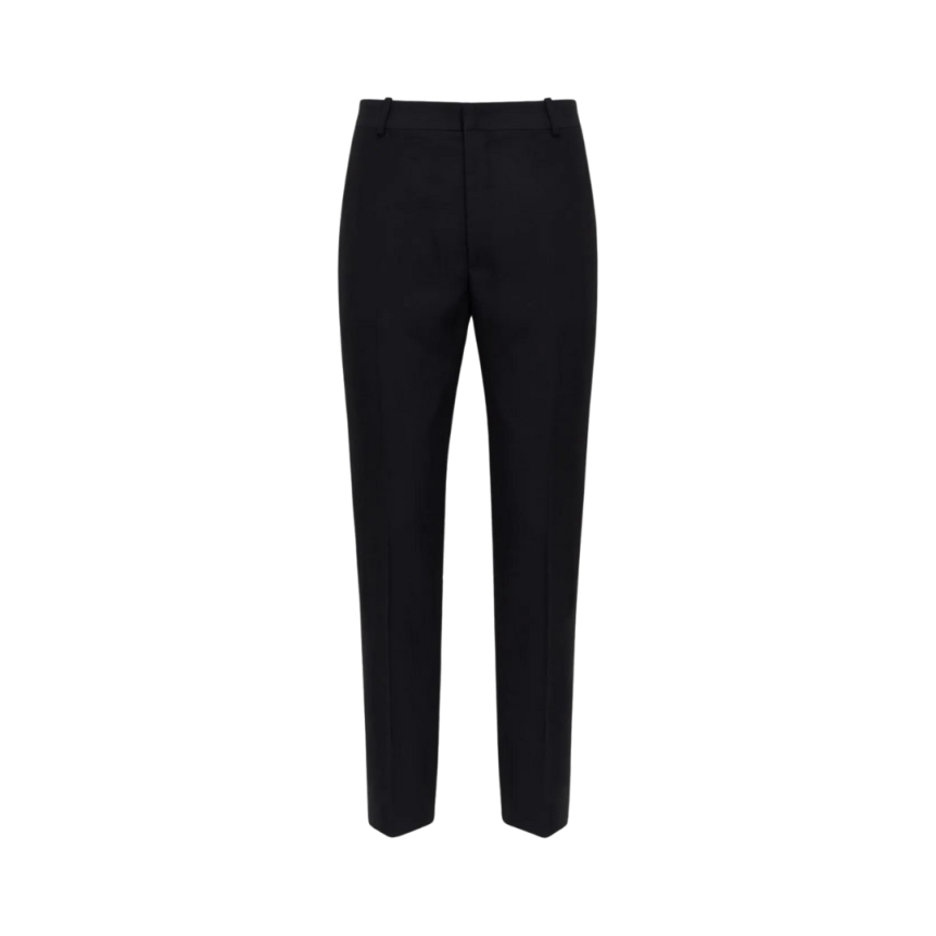 Pantalon fuselé ALEXNADER MCQUEEN plis marqués viscose noir