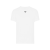 T-shirt col rond coton blanc logo triangle émail
