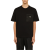 T-shirt col rond coton noir poche Re-nylon logo triangle émail