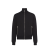 Veste zippée réversible laine nylon noir logo triangle métal