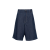 Short bermuda large jeans denim coton bleu logo métal