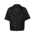 Chemise manche courte Re-nylon noir logo triangle émail