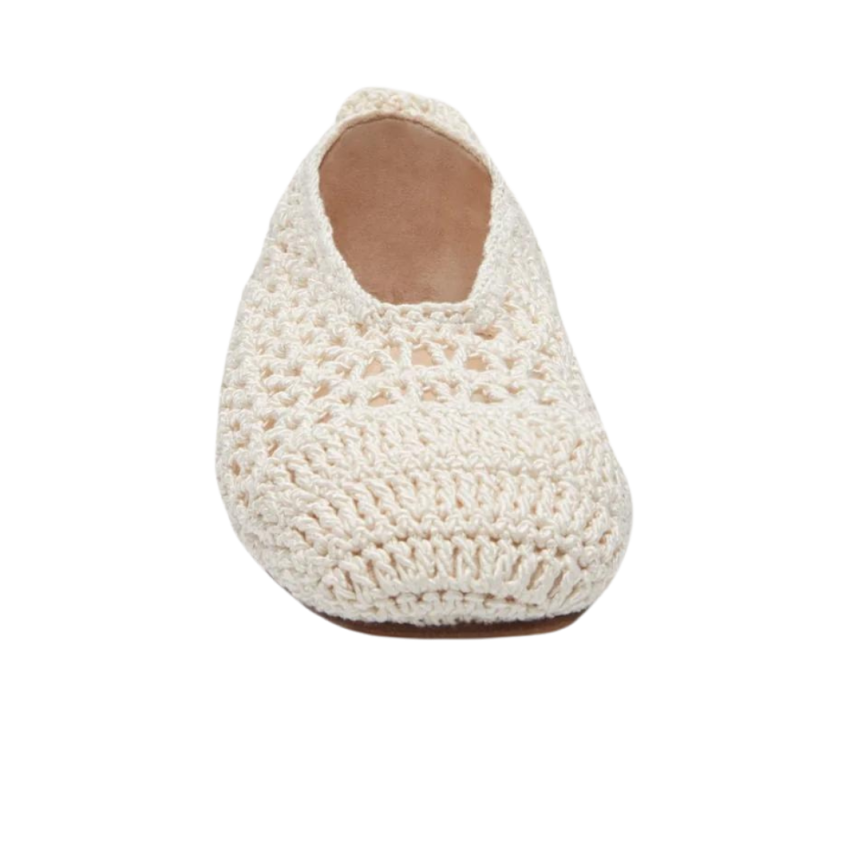 Ballerines MAGDA BUTRYM en coton crochet crème fleur