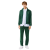 Pantalon de survêtement vert bande blanche