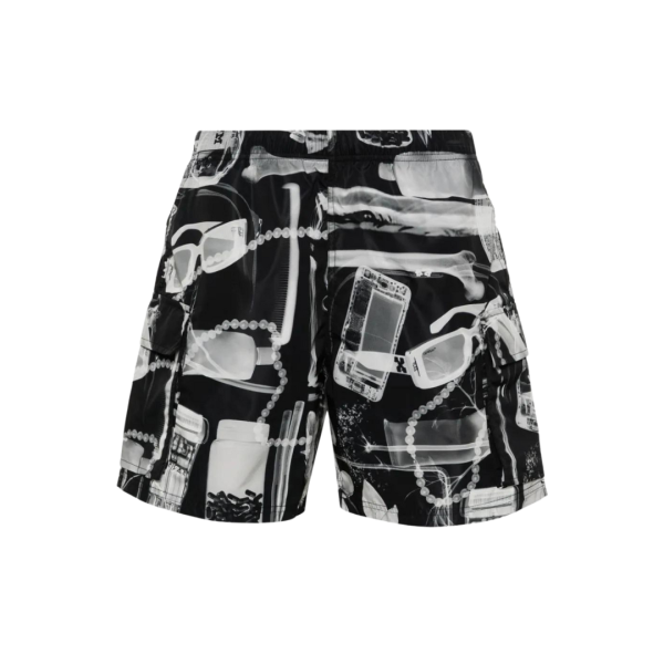 Short de bain OFF-WHITE Xray Radio Scan noir blanc