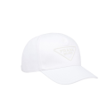 Casquette drill coton blanc logo triangle