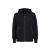 Veste zippée sweat-shirt capuche coton noir verre lunette