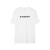 T-shirt Harriston en coton blanc à logo noir