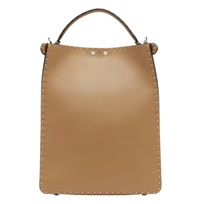 FENDI Peekaboo ISeeU X-Lite Small Sac cuir Selleria beige