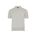 Polo manche courte coton gris pale