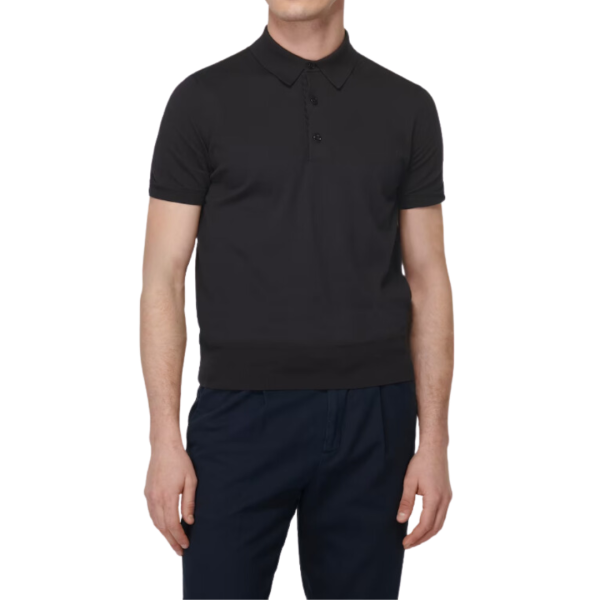 Polo manche courte TOM FORD coton noir