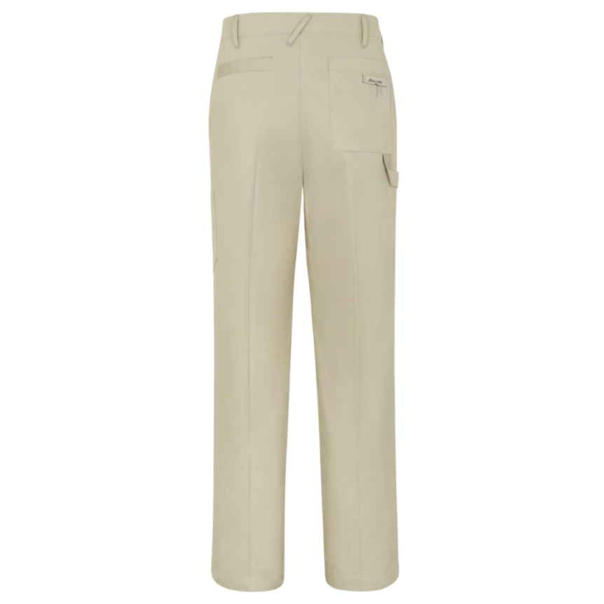Pantalon FENDI coton enduit beige Made in Fendi