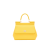 Sac Sicily moyen Cuir veau Dauphine jaune