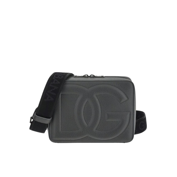 CAMERA BAG CUIR GRIS DG EMBOSSE