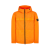Veste à capuche zippée Crinkle reps nylon recyclé orange