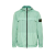 Veste à capuche zippée Crinkle reps nylon recyclé vert d'eau