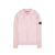 Sweat-shirt à capuche cardigan zippé coton rose flammé