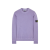 Sweat-shirt ras-du-cou coton violet flammé
