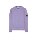 Sweat-shirt ras-du-cou coton violet flammé