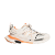 Sneaker Track blanche et orange en maille et nylon